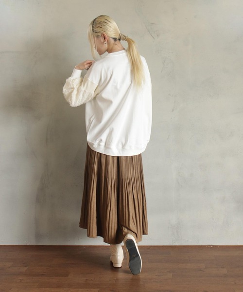 【セール】異素材バルーン袖T（Tシャツ/カットソー）｜kese-moi（ケセモイ）