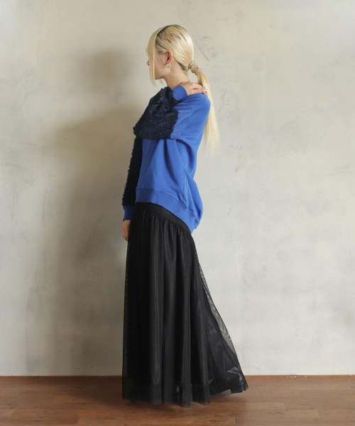 【セール】異素材バルーン袖T（Tシャツ/カットソー）｜kese-moi（ケセモイ）