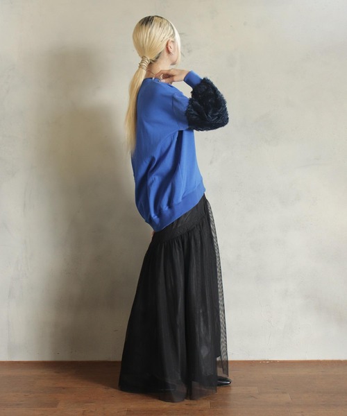 【セール】異素材バルーン袖T（Tシャツ/カットソー）｜kese-moi（ケセモイ）