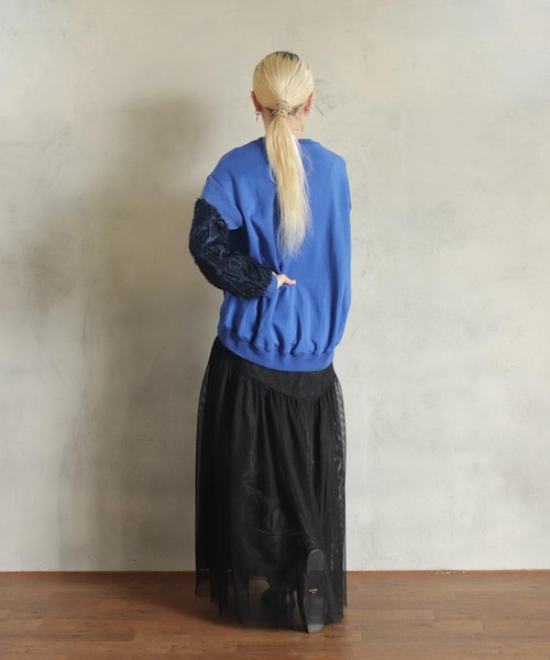 【セール】異素材バルーン袖T（Tシャツ/カットソー）｜kese-moi（ケセモイ）