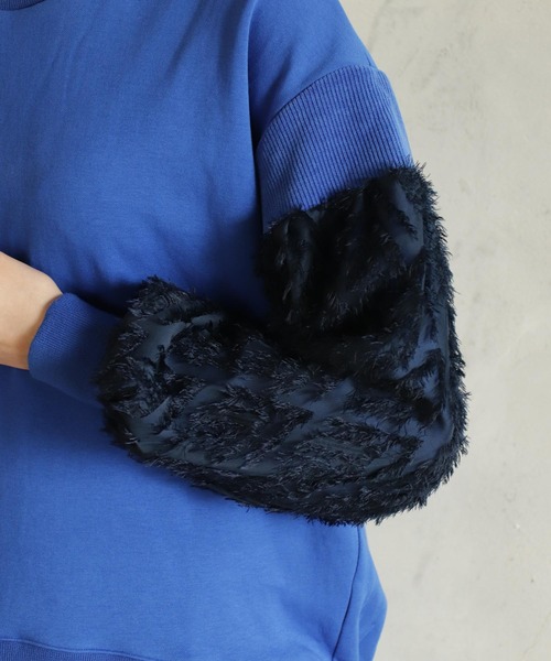 【セール】異素材バルーン袖T（Tシャツ/カットソー）｜kese-moi（ケセモイ）