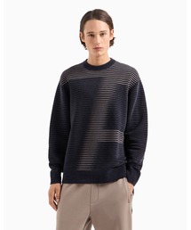 ARMANI EXCHANGE | 【A|X アルマーニ エクスチェンジ】AL ジャカードロゴ ニットプルオーバー(ニット/セーター)