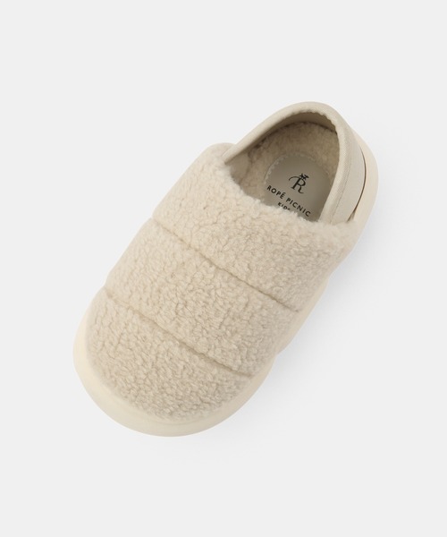 ROPE' PICNIC（ロペピクニック）の「【KIDS】ボアモックシューズ（スリッポン・キッズ・ベージュ系その他/ブラック・19/18/21/20）」の4枚目の写真