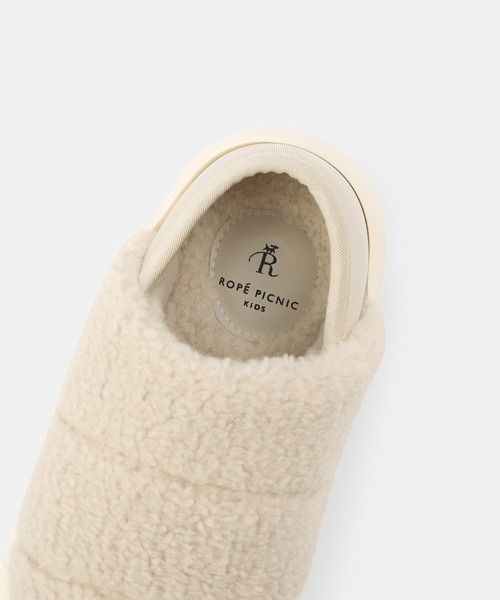 ROPE' PICNIC（ロペピクニック）の「【KIDS】ボアモックシューズ（スリッポン・キッズ・ベージュ系その他/ブラック・19/18/21/20）」の5枚目の写真