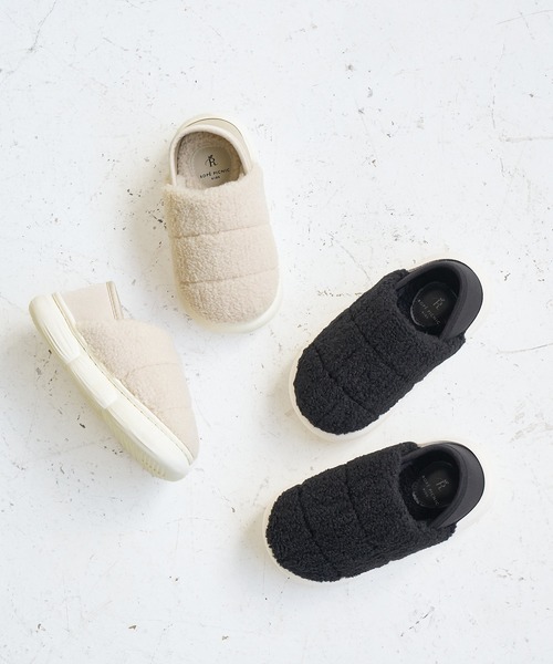 ROPE' PICNIC（ロペピクニック）の「【KIDS】ボアモックシューズ（スリッポン・キッズ・ベージュ系その他/ブラック・19/18/21/20）」の11枚目の写真