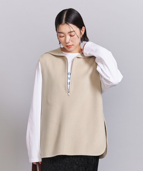 BEAUTY&YOUTH UNITED ARROWS（ビューティーアンドユースユナイテッドアローズ）の「リバー セーラー ベスト（ベスト・レディース・ブラック/ナチュラル・FREE）」の6枚目の写真