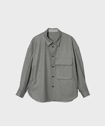 【ETHOSENS/エトセンス】Flannei loose-fit shirt