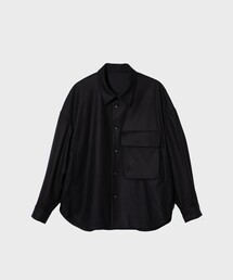 【ETHOSENS/エトセンス】Flannei loose-fit shirt