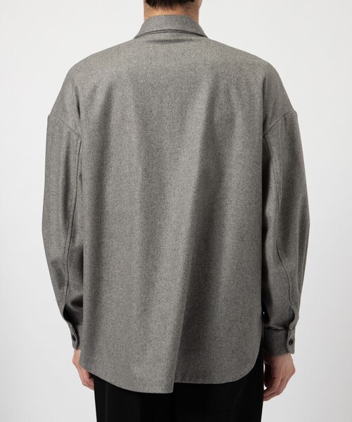 ETHOSENS/エトセンス】Flannei loose-fit shirt（シャツ/ブラウス