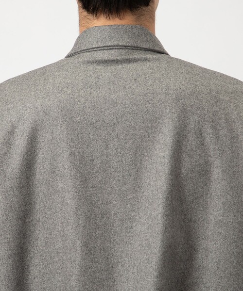 ETHOSENS（エトセンス）の「【ETHOSENS/エトセンス】Flannei loose-fit shirt（シャツ/ブラウス・メンズ・ブラック/ライトグレー・2/1）」の20枚目の写真