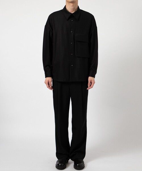 ETHOSENS/エトセンス】Flannei loose-fit shirt（シャツ/ブラウス