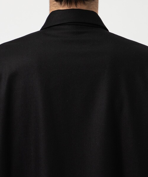 ETHOSENS（エトセンス）の「【ETHOSENS/エトセンス】Flannei loose-fit shirt（シャツ/ブラウス・メンズ・ブラック/ライトグレー・2/1）」の10枚目の写真