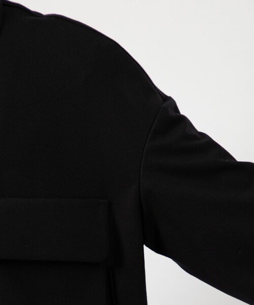 ETHOSENS（エトセンス）の「【ETHOSENS/エトセンス】Flannei loose-fit shirt（シャツ/ブラウス・メンズ・ブラック/ライトグレー・2/1）」の11枚目の写真