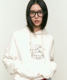 KIRSH（キルシー）の「KIRSH WITTY BUNNY GRAPHIC FUR HOODIE キルシー ウィティーバニー グラフィック ファー フーディー（パーカー）」