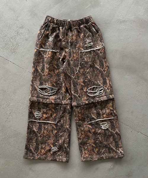 WISH FOR EVER（ウィッシュフォーエバー）の「2WAY ASSORT VINTAGE LIKE HEAVY WEIGHT SWEAT PANTS/2way アソートビンテージライクヘビーウエイトスウェットパンツ（スウェットパンツ・メンズ・グレー/ブラウン/ブラック・LARGE/MEDIUM/SMALL）」の3枚目の写真