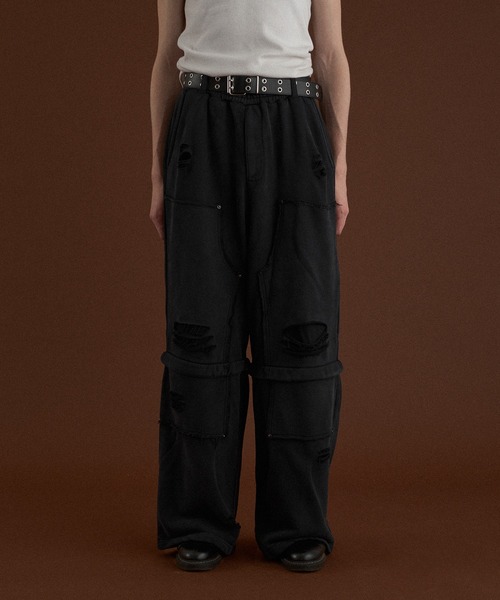 WISH FOR EVER（ウィッシュフォーエバー）の「2WAY ASSORT VINTAGE LIKE HEAVY WEIGHT SWEAT PANTS/2way アソートビンテージライクヘビーウエイトスウェットパンツ（スウェットパンツ・メンズ・グレー/ブラウン/ブラック・LARGE/MEDIUM/SMALL）」の22枚目の写真