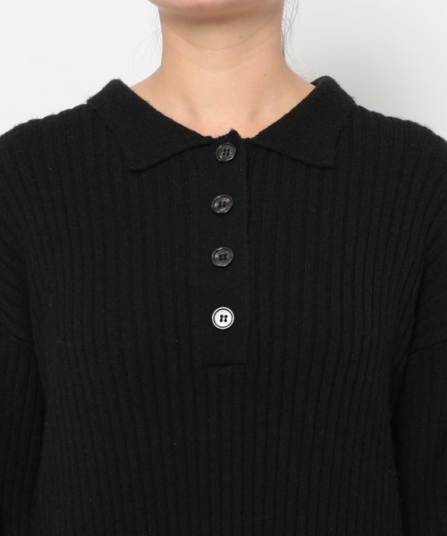 LEPSIM（レプシィム）の「7ゲージアソート長袖ワンピース　133389（ワンピース・レディース・ブラック/マルチ/チャコールグレー・FREE）」の17枚目の写真