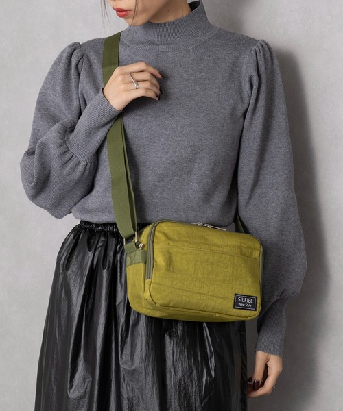 ブラックナイロンショルダーバッグ russet｜ナイロンマルチウェイミニショルダーバッグ | Rakuten