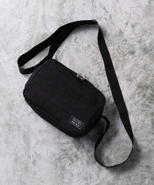 STONE  ブラック ショルダーバッグ TOFF&LOADSTONE ショルダーバッグ ブラスボタン 2WAY ショルダー