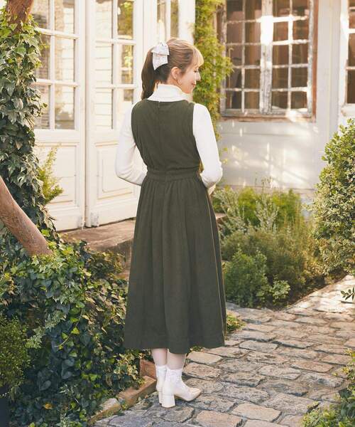 Areeam（アリーム）の「コーデュロイジャンバースカート（ジャンパースカート・レディース・ダークグリーン/ブルー系その他7・FREE）」の7枚目の写真