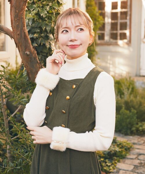 Areeam（アリーム）の「コーデュロイジャンバースカート（ジャンパースカート・レディース・ダークグリーン/ブルー系その他7・FREE）」の9枚目の写真