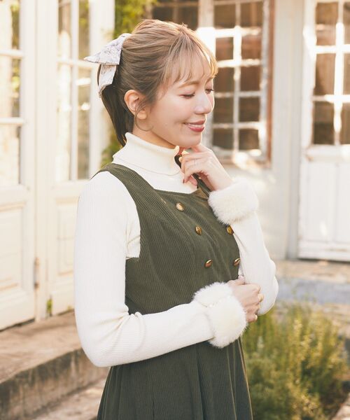 Areeam（アリーム）の「コーデュロイジャンバースカート（ジャンパースカート・レディース・ダークグリーン/ブルー系その他7・FREE）」の11枚目の写真