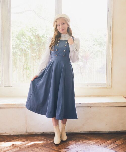 Areeam（アリーム）の「コーデュロイジャンバースカート（ジャンパースカート・レディース・ダークグリーン/ブルー系その他7・FREE）」の21枚目の写真