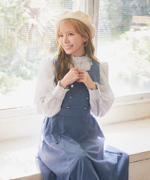 Areeam（アリーム）の「コーデュロイジャンバースカート（ジャンパースカート・レディース・ダークグリーン/ブルー系その他7・FREE）」の14枚目の写真