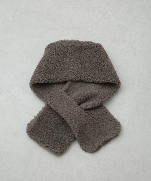 ORCIVAL(オーシバル)の「ORCIVAL/BOA MUFFLER(マフラー・レディース・カーキブラウン/アイボリー・FREE)」の6枚目の写真