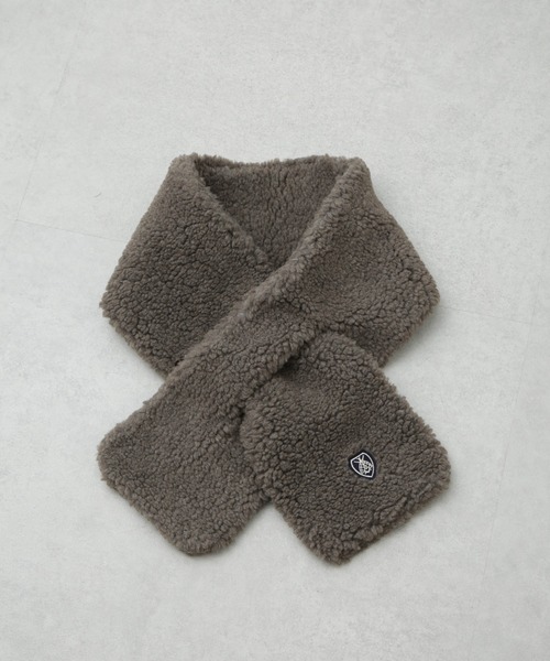 ORCIVAL(オーシバル)の「ORCIVAL/BOA MUFFLER(マフラー・レディース・カーキブラウン/アイボリー・FREE)」の1枚目の写真