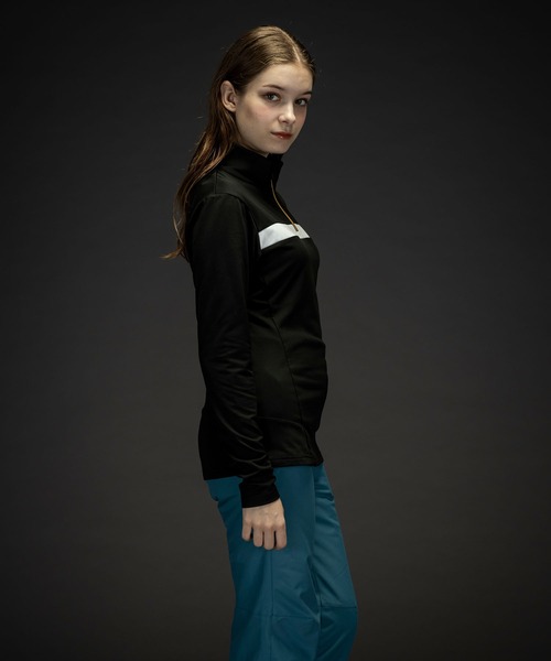 phenix(フェニックス)の「phenix(フェニックス)Gold Accent 1/2 Zip Tee ゴールドアクセントWs1/2ジップティー/Middle レディース/スキーウェア/インナー(その他トップス・レディース・ブラック/ターコイズブルー/ネイビー/コーラル/ホワイト・S/M/L)」の9枚目の写真