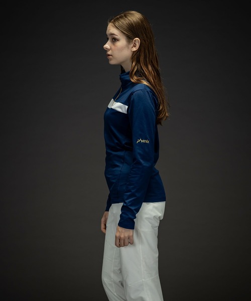 phenix(フェニックス)の「phenix(フェニックス)Gold Accent 1/2 Zip Tee ゴールドアクセントWs1/2ジップティー/Middle レディース/スキーウェア/インナー(その他トップス・レディース・ブラック/ターコイズブルー/ネイビー/コーラル/ホワイト・S/M/L)」の12枚目の写真
