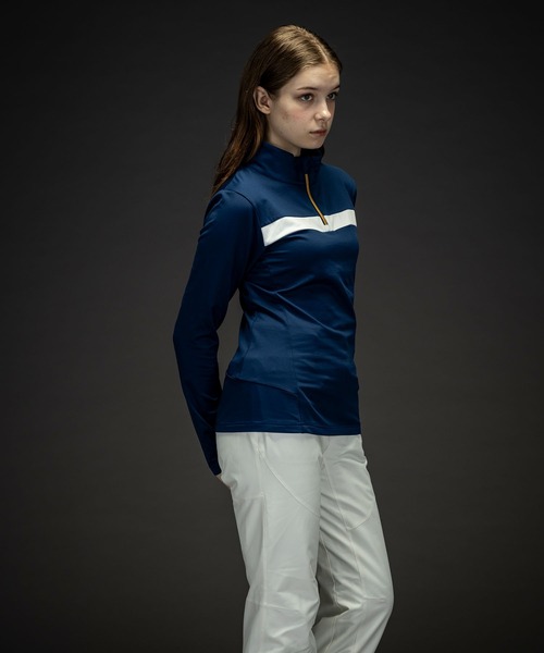 phenix(フェニックス)の「phenix(フェニックス)Gold Accent 1/2 Zip Tee ゴールドアクセントWs1/2ジップティー/Middle レディース/スキーウェア/インナー(その他トップス・レディース・ブラック/ターコイズブルー/ネイビー/コーラル/ホワイト・S/M/L)」の14枚目の写真