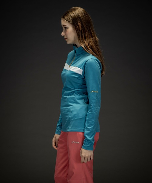 phenix(フェニックス)の「phenix(フェニックス)Gold Accent 1/2 Zip Tee ゴールドアクセントWs1/2ジップティー/Middle レディース/スキーウェア/インナー(その他トップス・レディース・ブラック/ターコイズブルー/ネイビー/コーラル/ホワイト・S/M/L)」の17枚目の写真