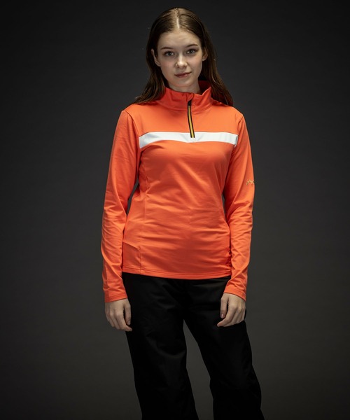 phenix(フェニックス)の「phenix(フェニックス)Gold Accent 1/2 Zip Tee ゴールドアクセントWs1/2ジップティー/Middle レディース/スキーウェア/インナー(その他トップス・レディース・ブラック/ターコイズブルー/ネイビー/コーラル/ホワイト・S/M/L)」の18枚目の写真