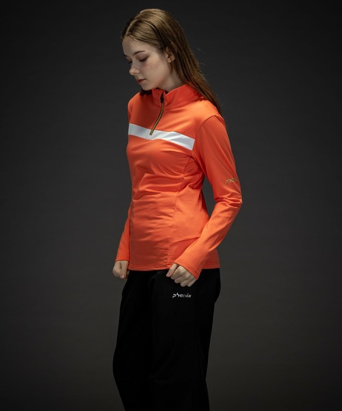 phenix(フェニックス)の「phenix(フェニックス)Gold Accent 1/2 Zip Tee ゴールドアクセントWs1/2ジップティー/Middle レディース/スキーウェア/インナー(その他トップス・レディース・ブラック/ターコイズブルー/ネイビー/コーラル/ホワイト・S/M/L)」の21枚目の写真