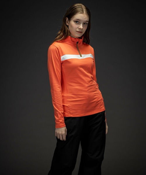 phenix(フェニックス)の「phenix(フェニックス)Gold Accent 1/2 Zip Tee ゴールドアクセントWs1/2ジップティー/Middle レディース/スキーウェア/インナー(その他トップス・レディース・ブラック/ターコイズブルー/ネイビー/コーラル/ホワイト・S/M/L)」の22枚目の写真