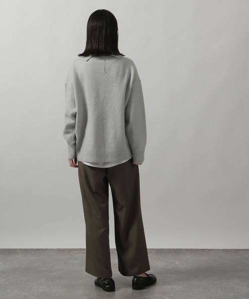 LAKOLE（ラコレ）の「7ゲージタートルニットプルオーバー / 231665（ニット/セーター・レディース・ライム/ピンク/チャコールグレー/グレー・FREE）」の12枚目の写真