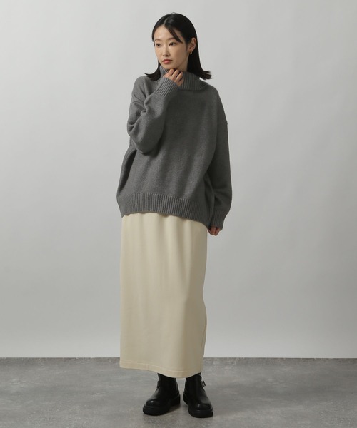 LAKOLE（ラコレ）の「7ゲージタートルニットプルオーバー / 231665（ニット/セーター・レディース・ライム/ピンク/チャコールグレー/グレー・FREE）」の5枚目の写真