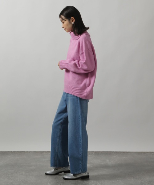 LAKOLE（ラコレ）の「7ゲージタートルニットプルオーバー / 231665（ニット/セーター・レディース・ライム/ピンク/チャコールグレー/グレー・FREE）」の22枚目の写真