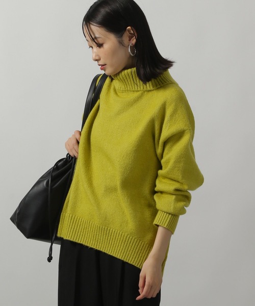 LAKOLE（ラコレ）の「7ゲージタートルニットプルオーバー / 231665（ニット/セーター・レディース・ライム/ピンク/チャコールグレー/グレー・FREE）」の19枚目の写真