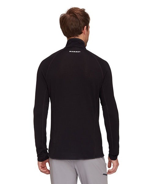 Mammut(マムート)の「エナジー ライト ミッドレイヤー ハーフ ジップ プル アジアンフィット メン / Aenergy Light ML Half Zip Pull AF Men(Tシャツ/カットソー・メンズ・ブラック・MEDIUM/SMALL/LARGE/X-LARGE)」の5枚目の写真