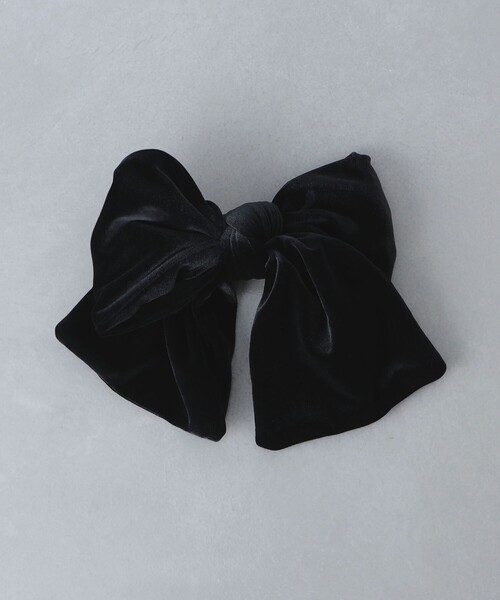 UNITED ARROWS（ユナイテッドアローズ）の「ラージ リボン ヘアクリップ（バレッタ/ヘアクリップ・レディース・ブラック・FREE）」の2枚目の写真
