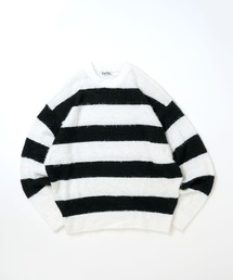 Soupy Soupy（スーピースーピー）の「【Soupy Soupy】mohair like shaggy crew neck knit/モヘアライク シャギー クルーネック ニット（ニット/セーター・メンズ）」