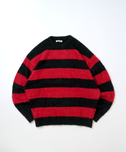 【セール】【Soupy Soupy】mohair like shaggy crew neck knit/モヘアライク シャギー クルーネック ニット（ニット/セーター）｜Soupy Soupy（スーピースーピー）