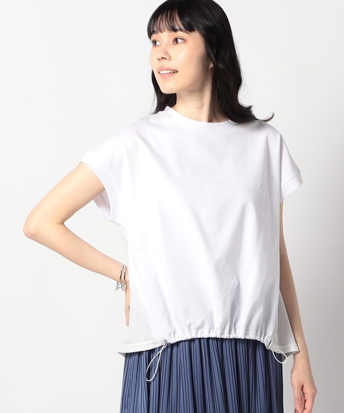 Grand PARK(グランドパーク)の「ドルマン切替え ドロストプルオーバー(その他トップス・レディース・ホワイト/ライトグレー/ネイビー/ブラック・FREE)」の2枚目の写真