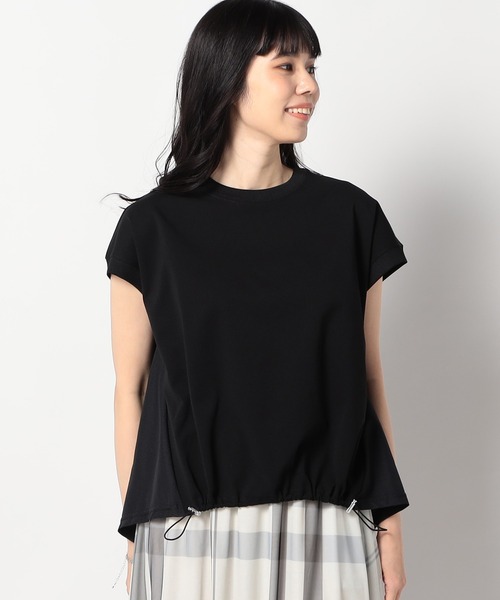 Grand PARK(グランドパーク)の「ドルマン切替え ドロストプルオーバー(その他トップス・レディース・ホワイト/ライトグレー/ネイビー/ブラック・FREE)」の1枚目の写真