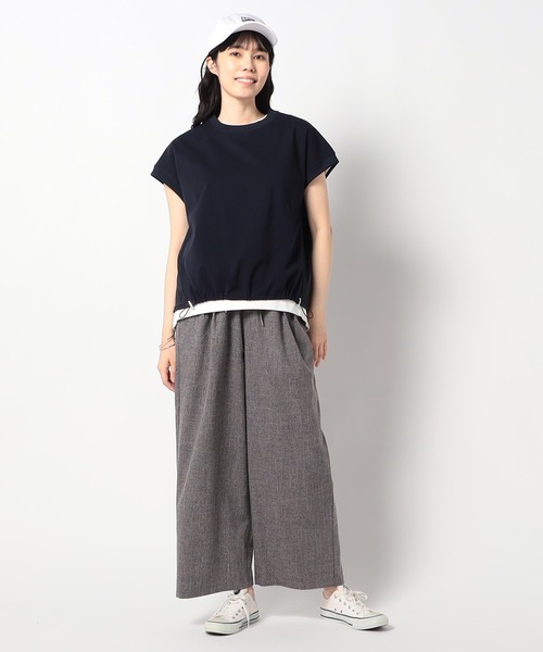 Grand PARK(グランドパーク)の「ドルマン切替え ドロストプルオーバー(その他トップス・レディース・ホワイト/ライトグレー/ネイビー/ブラック・FREE)」の18枚目の写真