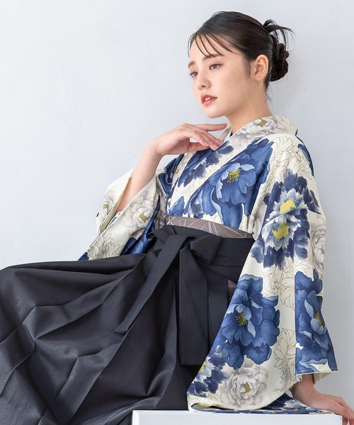 SOUBIEN(ソウビエン)の「floroレディース袴4点セット (着物・襦袢・下帯・袴)(着物・レディース・ブルー系その他/ホワイト系/ホワイト系1/ブラウン系/ブラウン系1/ブラウン系2/ベージュ系/ベージュ系1/ブルー系/ブルー系1/ブルー系2/レッド系・SS/S/M/L/LL)」の11枚目の写真