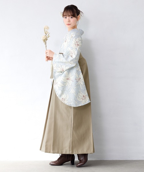 SOUBIEN(ソウビエン)の「floroレディース袴4点セット (着物・襦袢・下帯・袴)(着物・レディース・ブルー系その他/ホワイト系/ホワイト系1/ブラウン系/ブラウン系1/ブラウン系2/ベージュ系/ベージュ系1/ブルー系/ブルー系1/ブルー系2/レッド系・SS/S/M/L/LL)」の17枚目の写真
